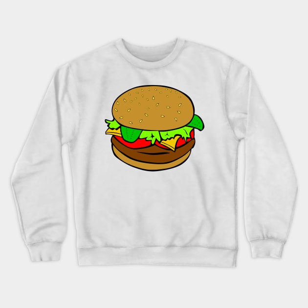 Hamburger Crewneck Sweatshirt by MajorCompany